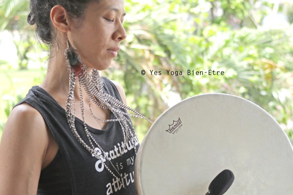 soin chamanique au tambour